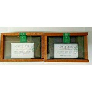 2 Castelbel Porto Gentleman CEDARWOOD SAGE Luxury Men Bar Soap Body 10.5 oz ea